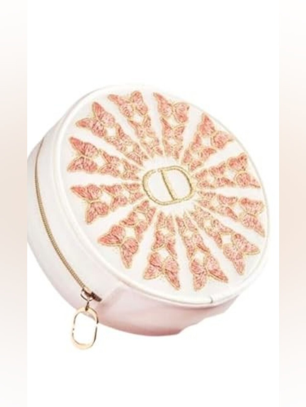 NEW DIOR Parfums Butterfly Embroidered Metallic Cosmetic Pouch! - Picture 10 of 13